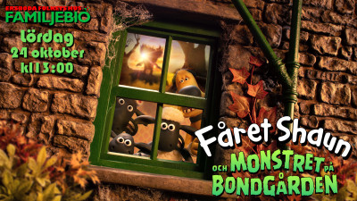 Familjebio Fåret Shaun och monstret på bondgården
