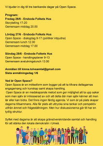 Välkomna till Open Space för Demokrati