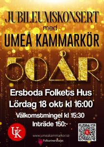 Umeå Kammarkör Jubileumskonsert