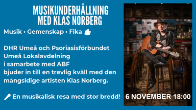Musikunderhållning med Klas Norberg