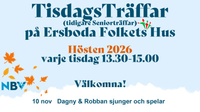 TisdagsTräffar - Dagny & Robban sjunger och spelar