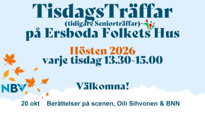 TisdagsTräffar - Berättelser på scenen, Oili Sihvonen & BNN