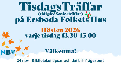 TisdagsTräffar - Biblioteket tipsar och det blir frågesport
