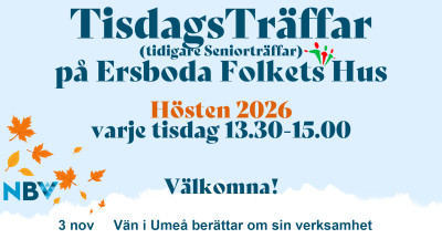 TisdagsTräffar - Vän i Umeå berättar om sin verksamhet
